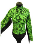 Neon Green Zebra with Fringe